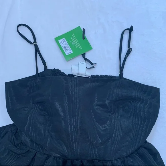 Kate spade Elegant Black Tiered Dress spaghetti strap xxs new with tags - Picture 7 of 8